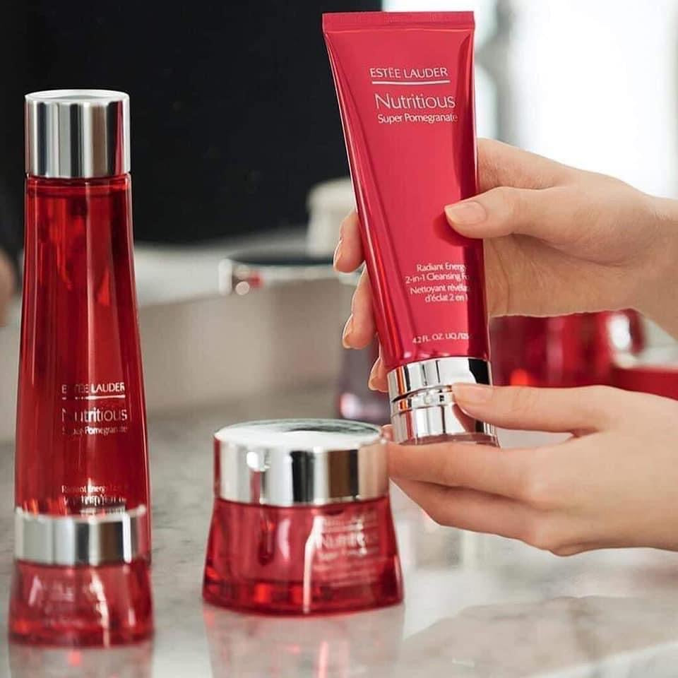 Sữa rửa mặt lựu đỏ ESTEE LAUDER Nutritious Super Pomegranate (Radiant Energy 2 IN 1) 125ml