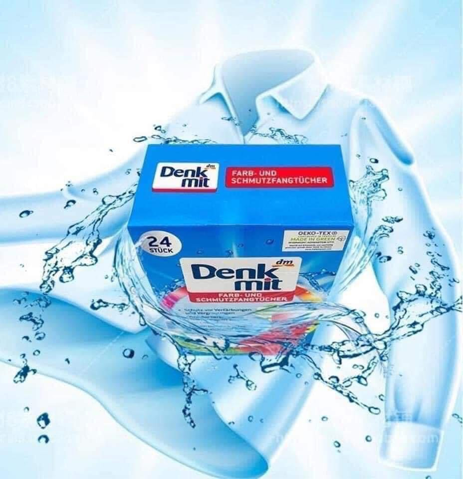 Giấy giặt chống phai, hút màu loang trên quần áo DENKMIT Đức