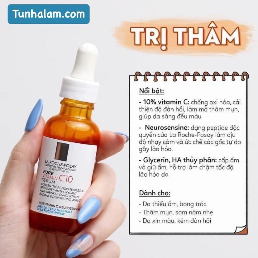 Set serum phục hồi B5 LAROCHE-POSAY 30ml + Pure Vitamin C10 10ml