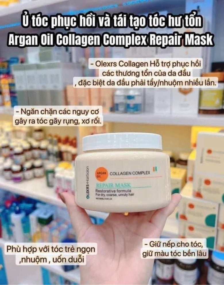 Ủ tóc collagen OLEXRS+HairSalon 500ml