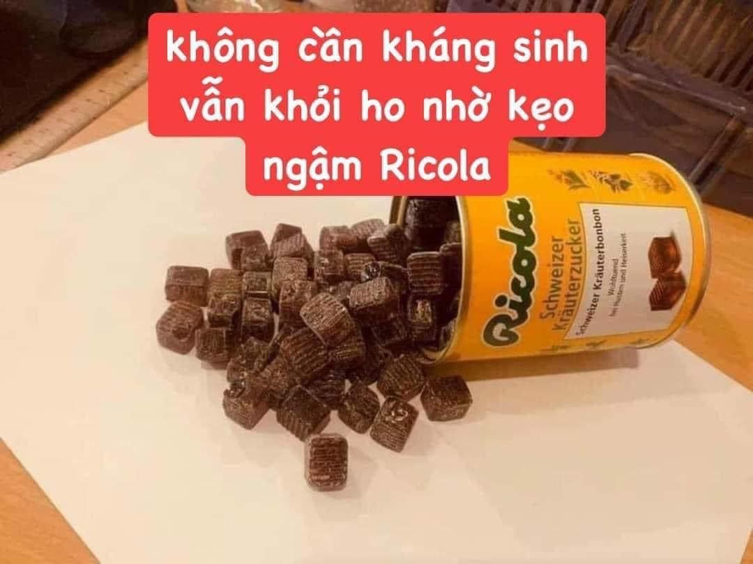 Kẹo ngậm ho thảo mộc RICOLA nội địa Đức (180 viên)