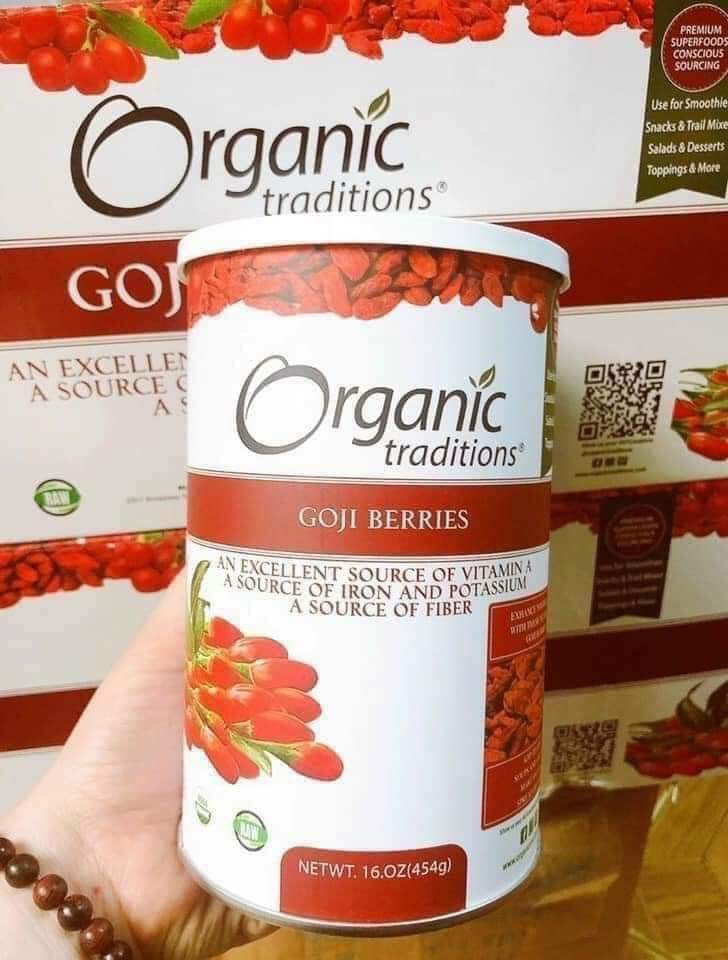 Hạt kỷ tử ORGANIC Mỹ hộp 454 gram.