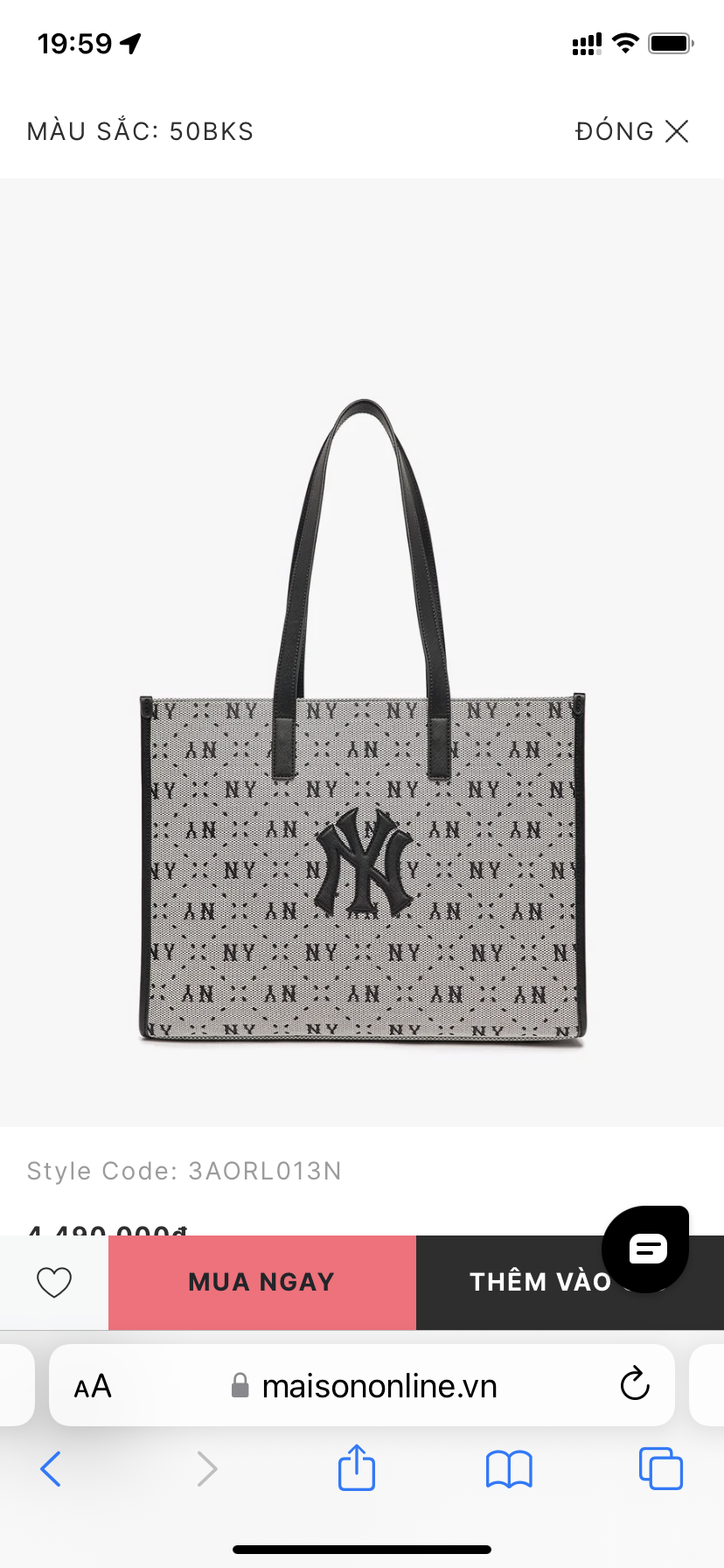 Túi Tote MLB Authentic (nhiều mẫu)