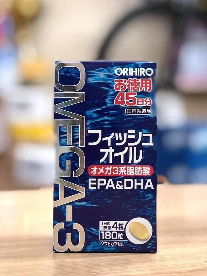 Dầu cá OMEGA3 ORIHIRO Nhật Bản (hộp 180 viên)