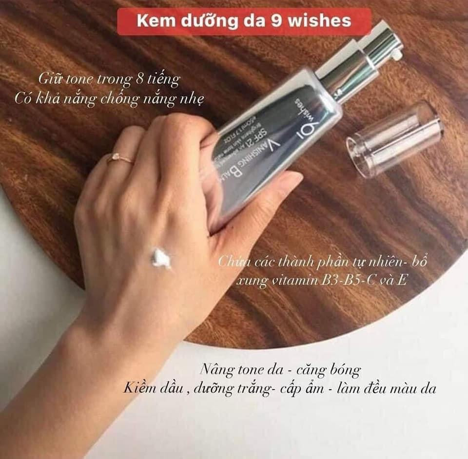Kem dưỡng nâng tone da 9WISHES Vanishing Balm Premium SPF21 50ml