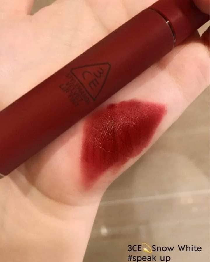 Son kem lì 3CE Velvet Lip Tint mini
