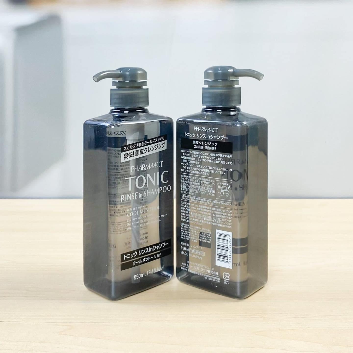 Dầu gội xả 2 trong 1 cho nam PHARMAACT TONIC của Nhật 600ml