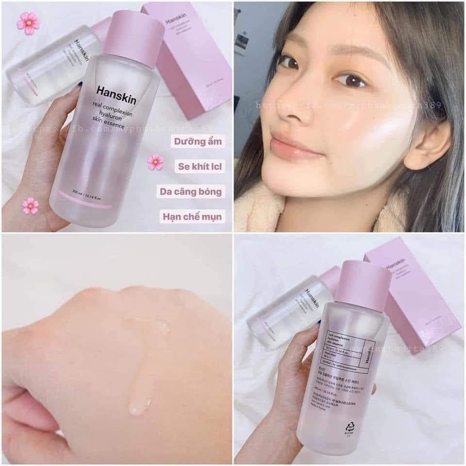 Nước dưỡng ẩm 4 mùa HANSKIN Hyaluron Skin Essence