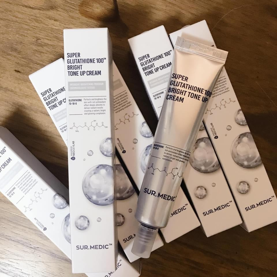 Kem dưỡng trắng nâng tone da SUR.MEDIC Super Glutathione 100 Bright To – Tủ  Nhà Lam