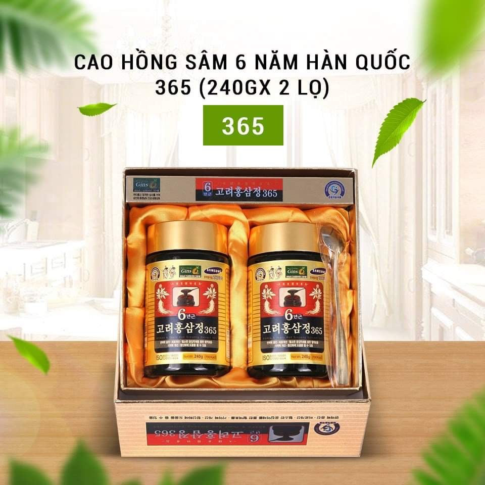 Cao hồng sâm 365 Hàn Quốc lọ 240gr