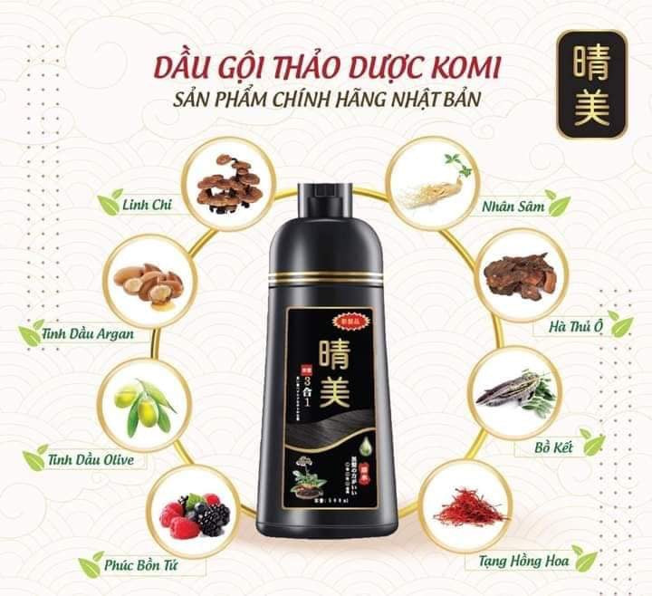 Dầu Gội Phủ Bạc KOMI Nhật Bản 500ml
