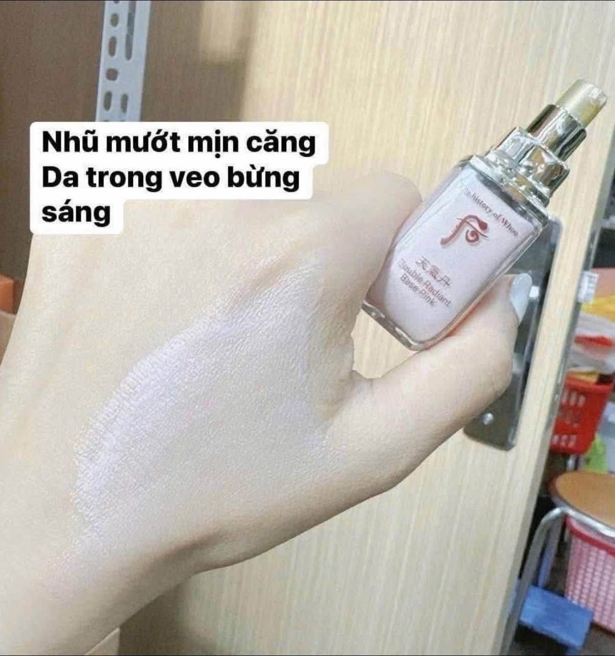 Kem lót WHOO Double Radiant Base Pink mini 8ml