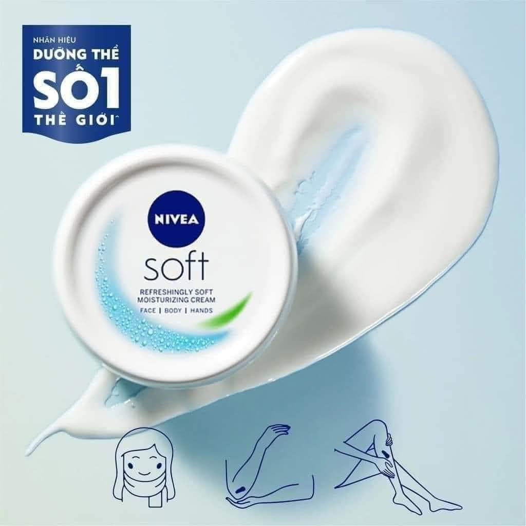 Kem dưỡng ẩm NIVEA Soft của Đức 200ml