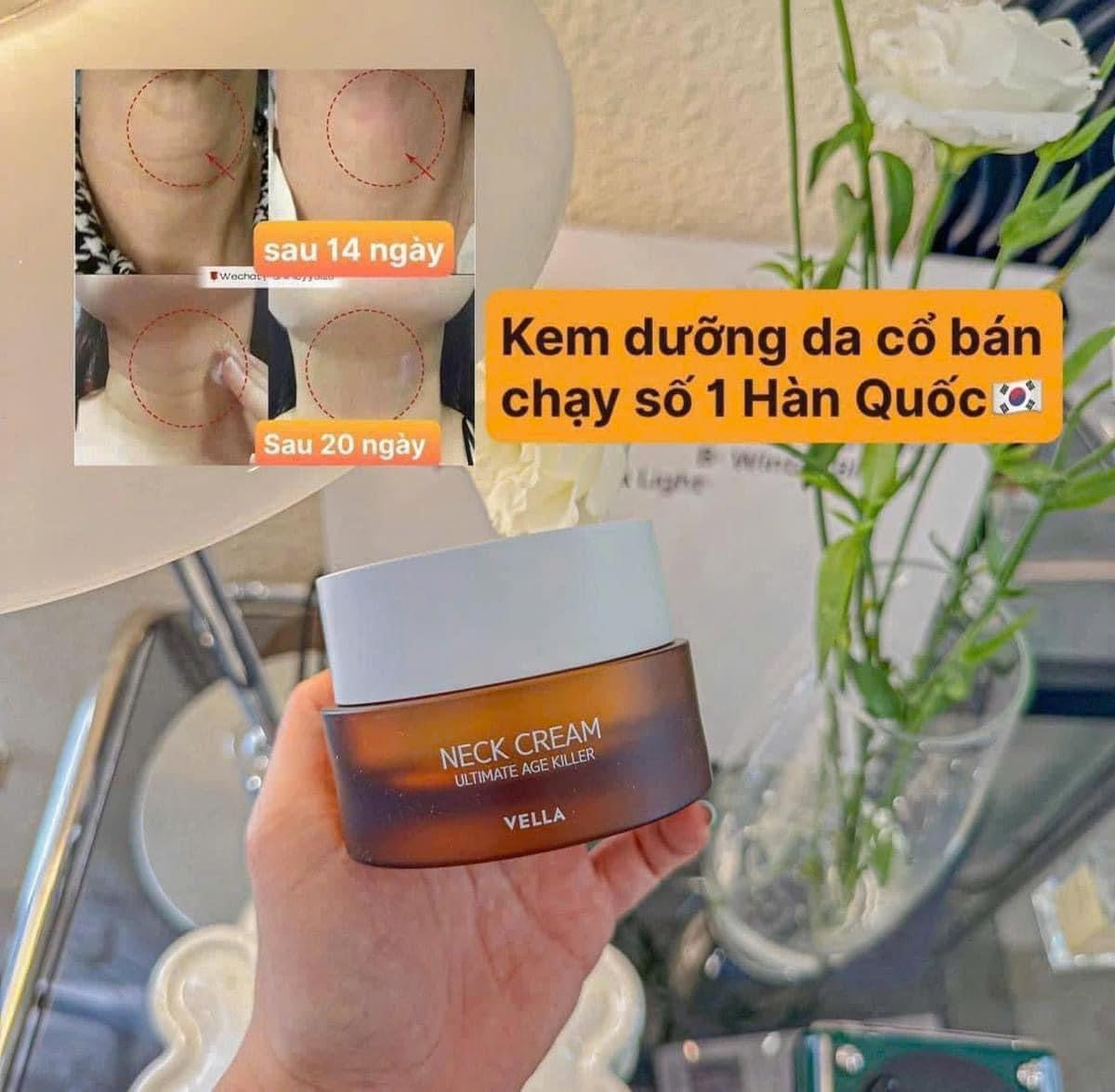 Kem dưỡng chống lão hoá vùng cổ và ngực VELLA Neck Cream Ultimate Age Killer