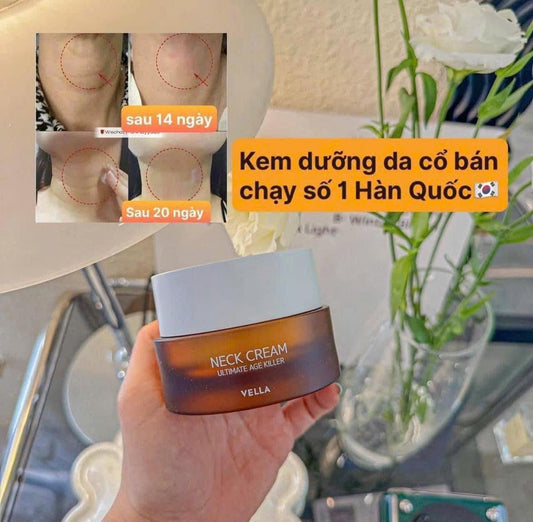 Kem dưỡng chống lão hoá vùng cổ và ngực VELLA Neck Cream Ultimate Age Killer