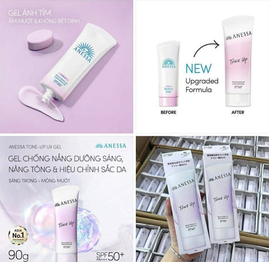 Kem chống nắng ANESSA Tone Up Brightening UV Sunscreen Gel 90gr