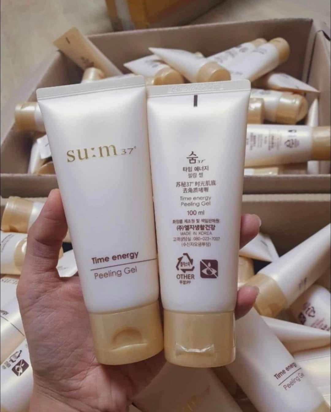 Tẩy da chết thảo mộc cao cấp SUM:37 Time Energy Peeling Gel 100ml