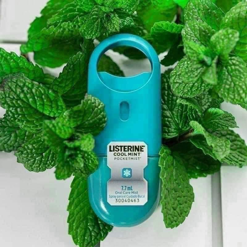 Xịt thơm miệng khánh khuẩn LISTERINE Cool Mint Pocketmist (set 2 chai)