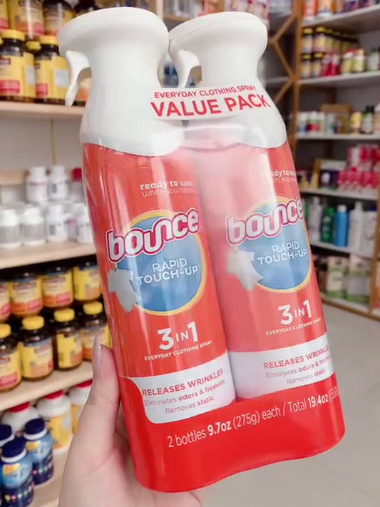 Chai xịt thơm ủi thẳng quần áo BOUNCE Mỹ 275g