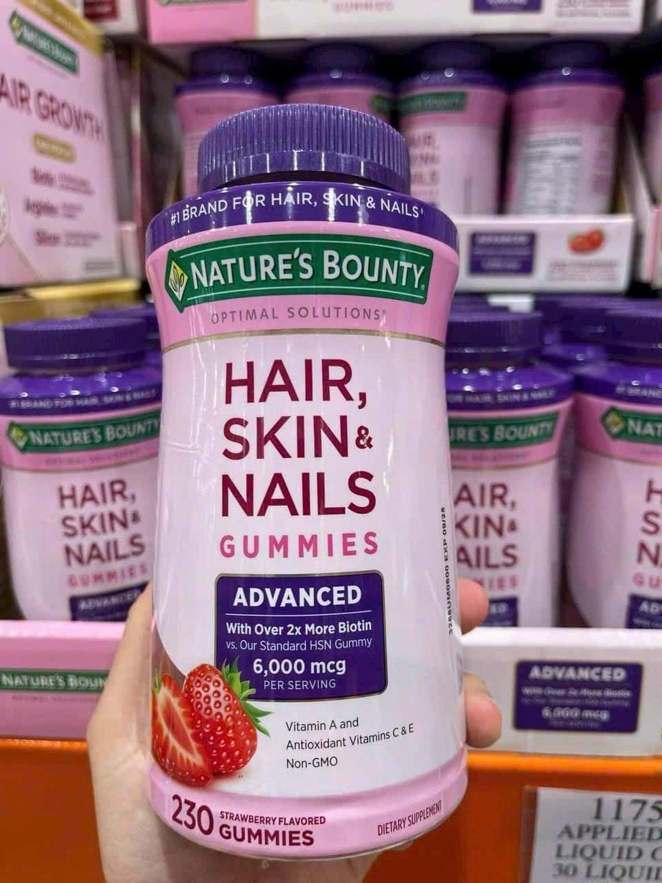 Kẹo dẻo đẹp da móng tóc NATURE'S BOUNTY 230 viên