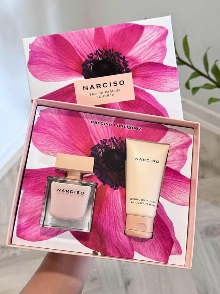 Set nước hoa nữ và lotion NARCISO EDP Poudree