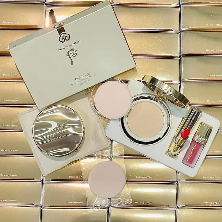 Set Phấn phủ THE HISTORY OF WHOO Luxury Glow Pressed Powder Special Set