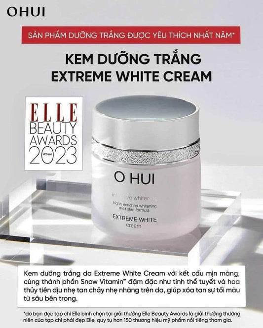 Kem dưỡng trắng da OHUI Extreme White Cream 20ml (tách set)