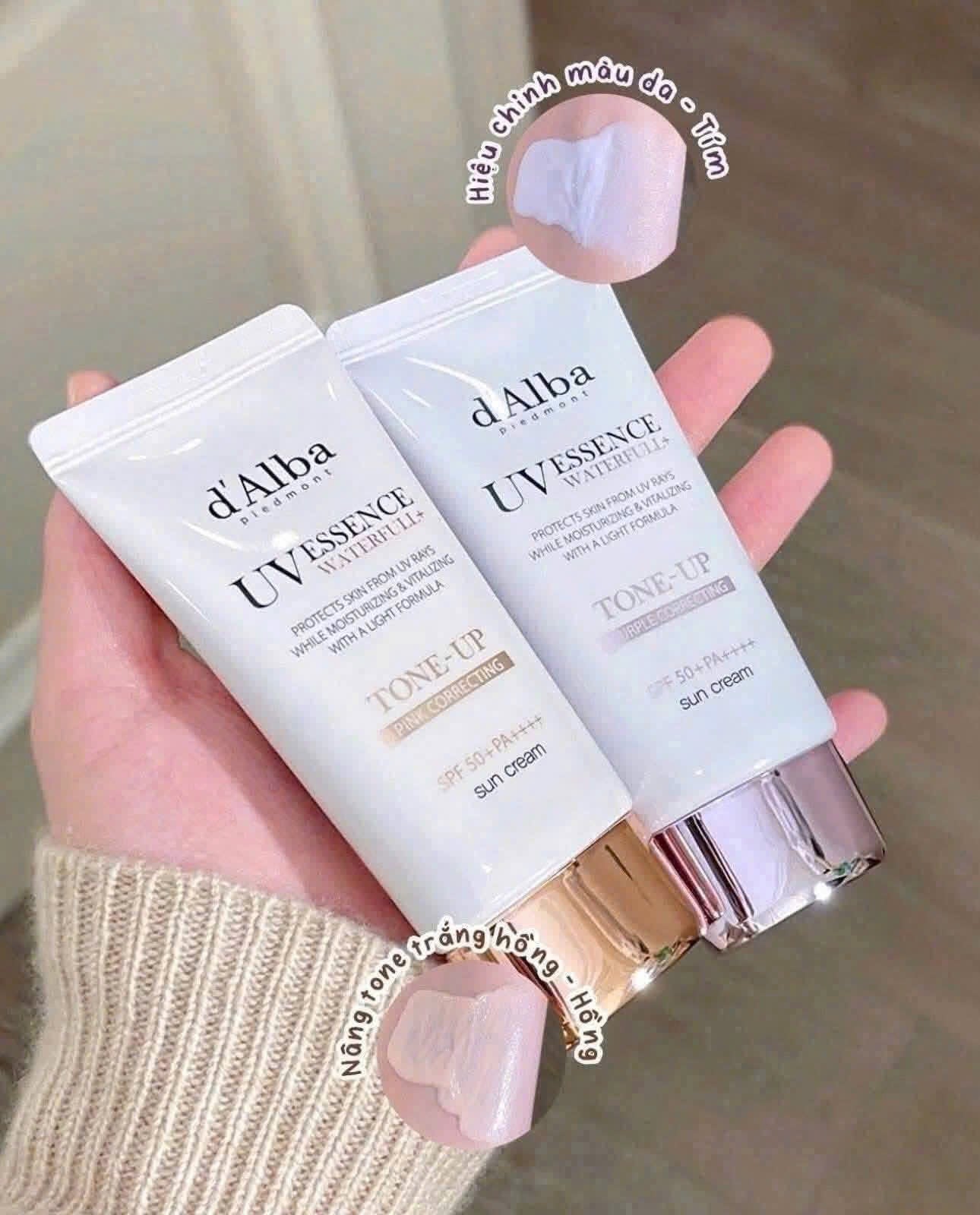 Kem chống nắng dưỡng ẩm chống lão hoá D’ALBA UV Essence Waterfull SPF50+ PA++++ 50ml