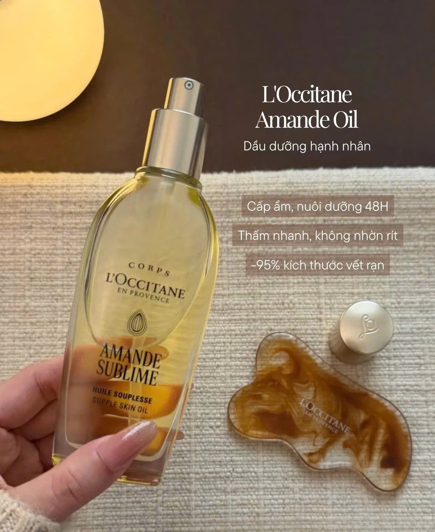 Dầu dưỡng thể hạnh nhân L’OCCITANE Almond Supple Skin Oil