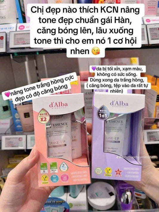 Kem chống nắng dưỡng ẩm chống lão hoá D’ALBA UV Essence Waterfull SPF50+ PA++++ 50ml