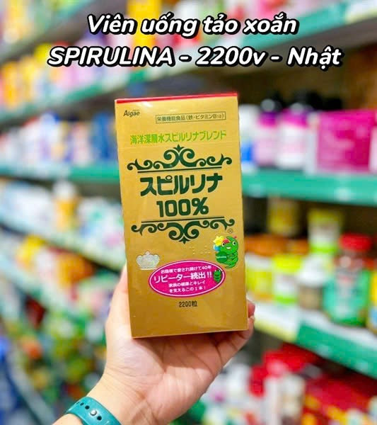 Viên uống tảo xoắn SPIRULINA Nhật 2200 viên