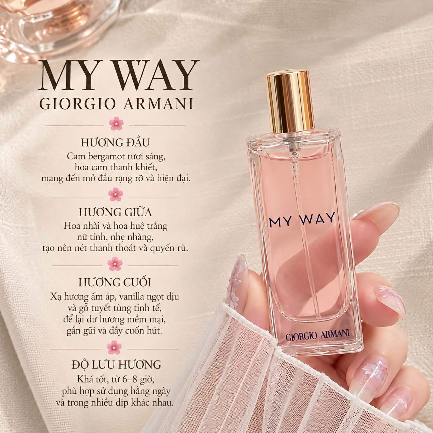 Nước hoa GIORGIO ARMANI My Way mini 15ml (fullbox)