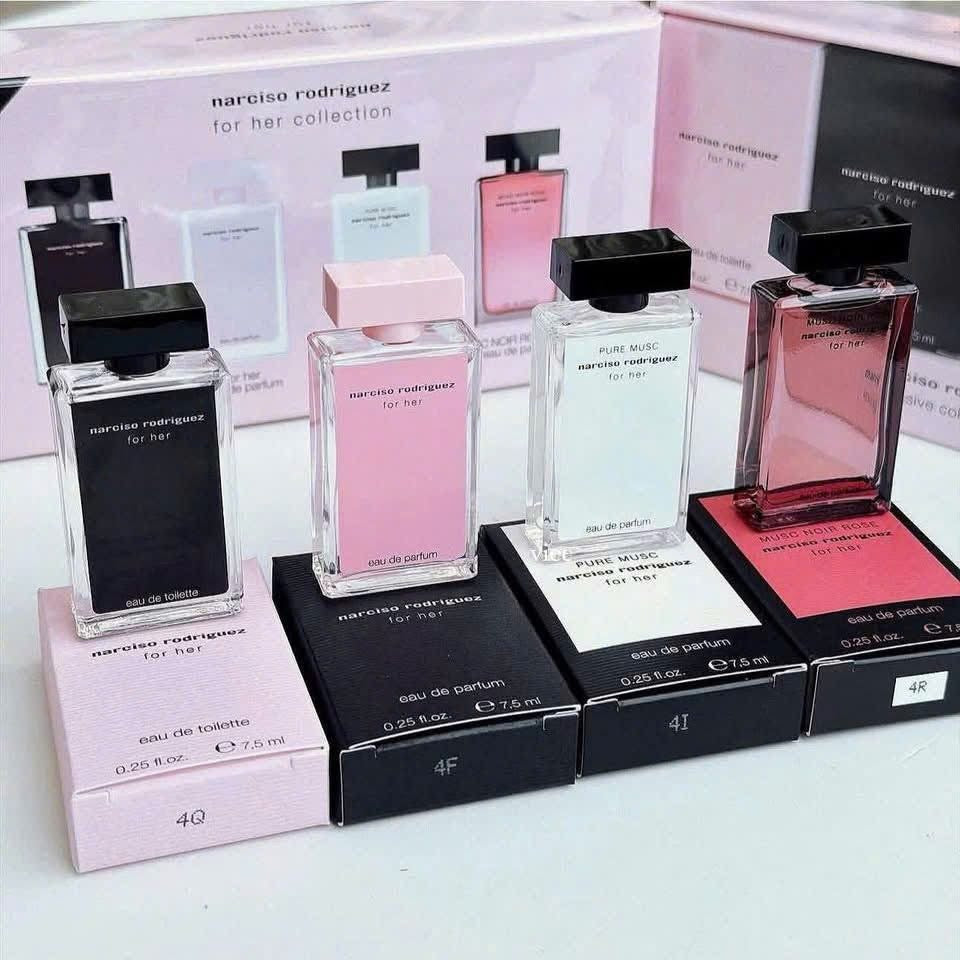 Set nước hoa NARCISO Exclusive Collector 4 chai mini 7.5ml