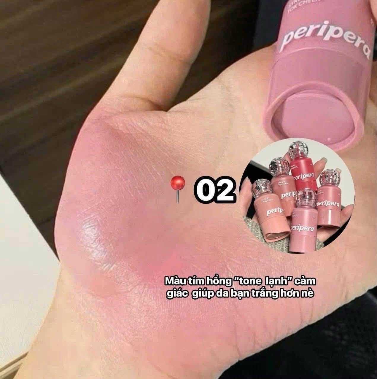 Má hồng kem PERIPERA
