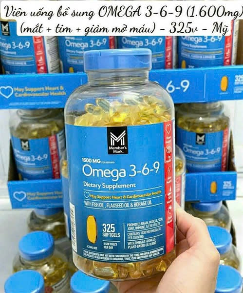 Viên uống Omega 3-6-9 (hộp 325 viên)