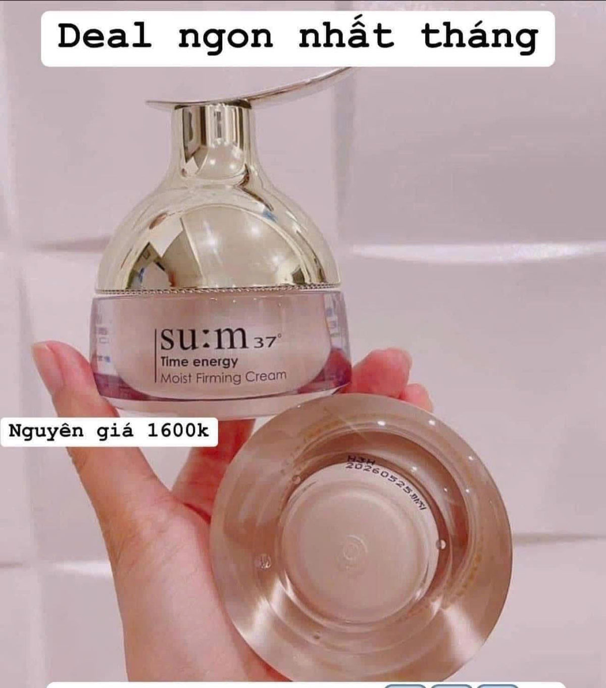 Kem dưỡng tái tạo da cao cấp SU:M37 Time Energy Skin Resetting Moist Firming 120ml (unbox)