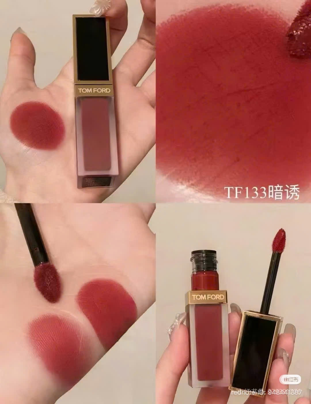 Son kem lì TOM FORD Liquid Lip Luxe Matte màu 133 Carlet Stiletto