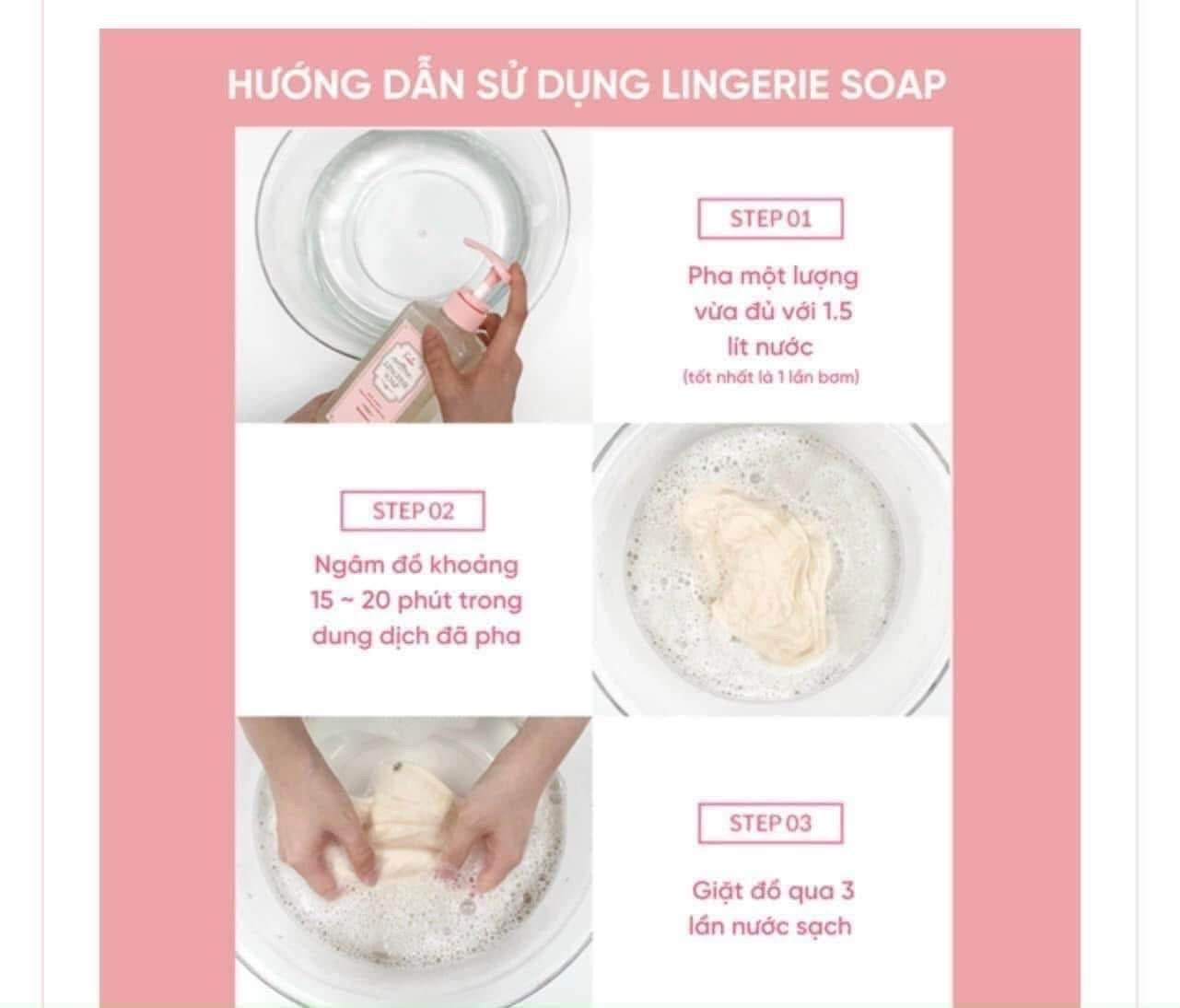 Nước giặt đồ lót FOELLIE Lingerie Soap 500ml