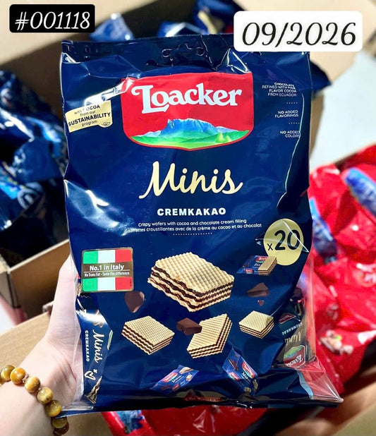 Bánh xốp nhân kem LOACKER MINIS 200g