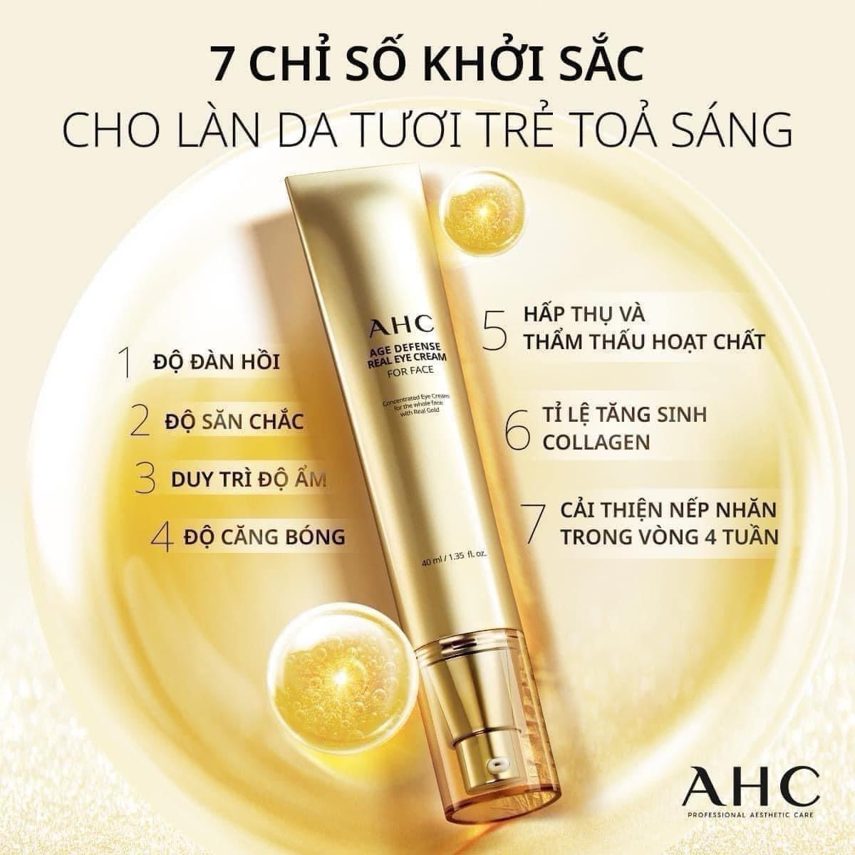 Kem mắt AHC Age Defense Real Eye Cream For Face 40ml