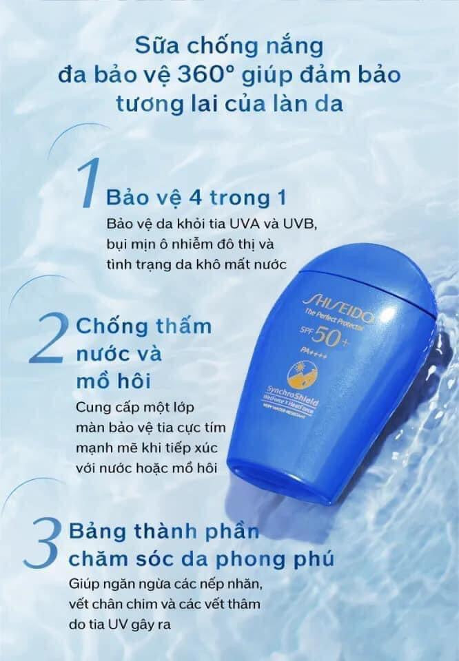 Sữa chống nắng SHISEIDO Ultimate Sun Protector Lotion SPF50+ Sunscreen 150ml