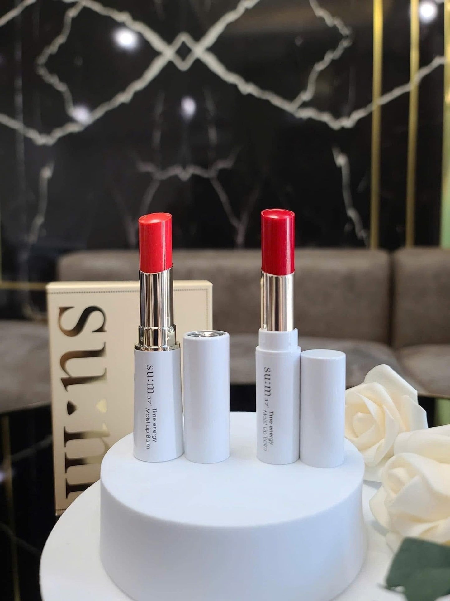 Set 2 son dưỡng SU:M37 Time Energy Moist Lip Balm