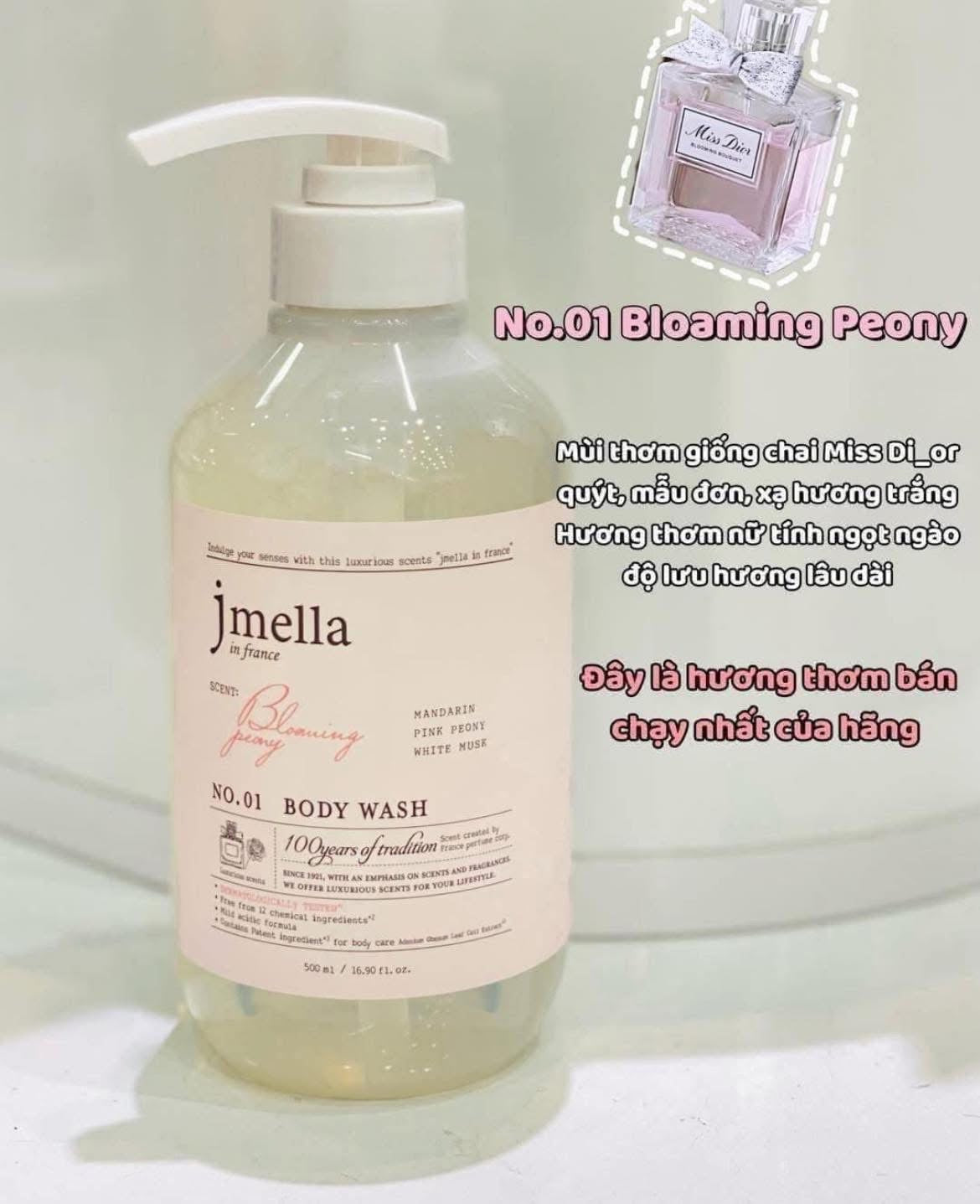 Sữa tắm hương nước hoa JMELLA