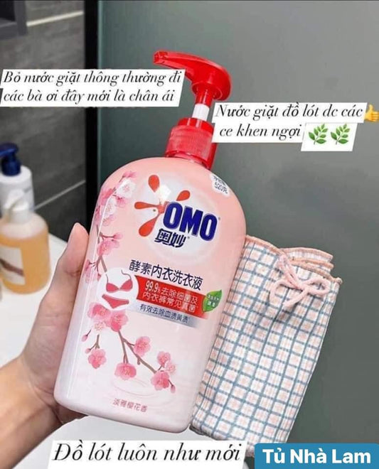 Nước giặt đồ lót OMO anh đào (nội địa Trung) 300ml