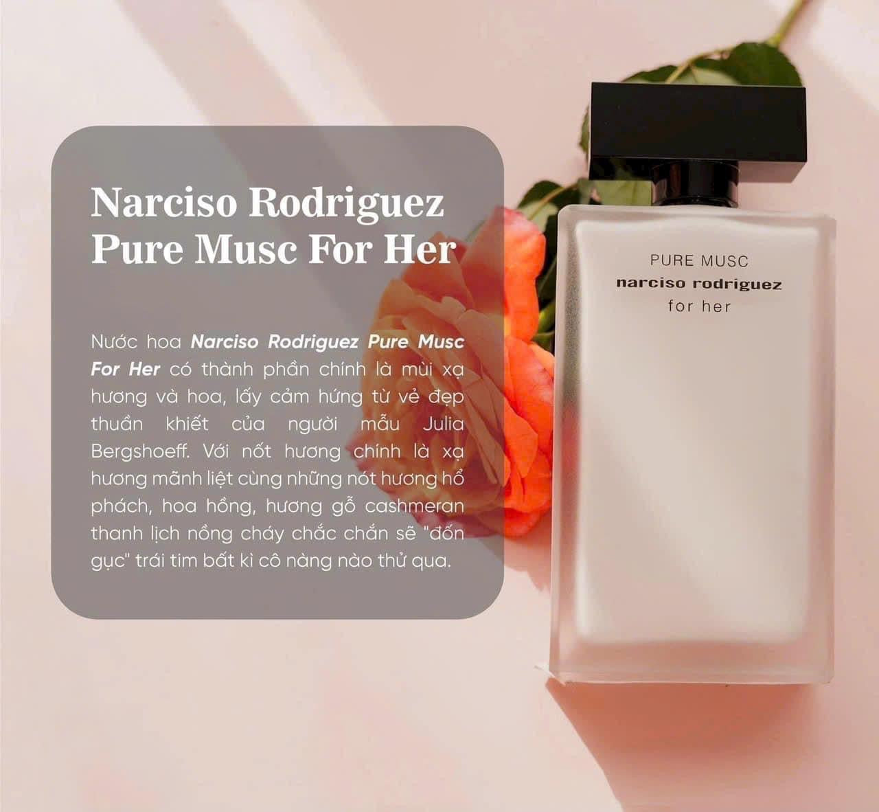 Nước hoa NARCISO trắng Pure Musc 50ml