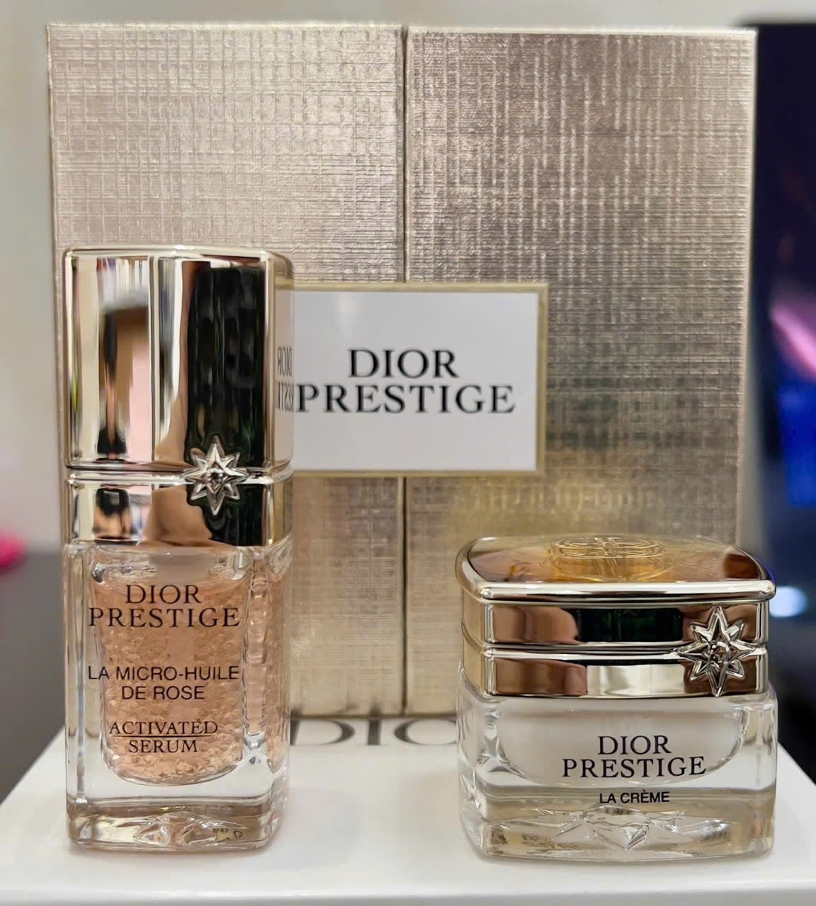 Set dưỡng mini DIOR Prestige 2 món serum và kem dưỡng