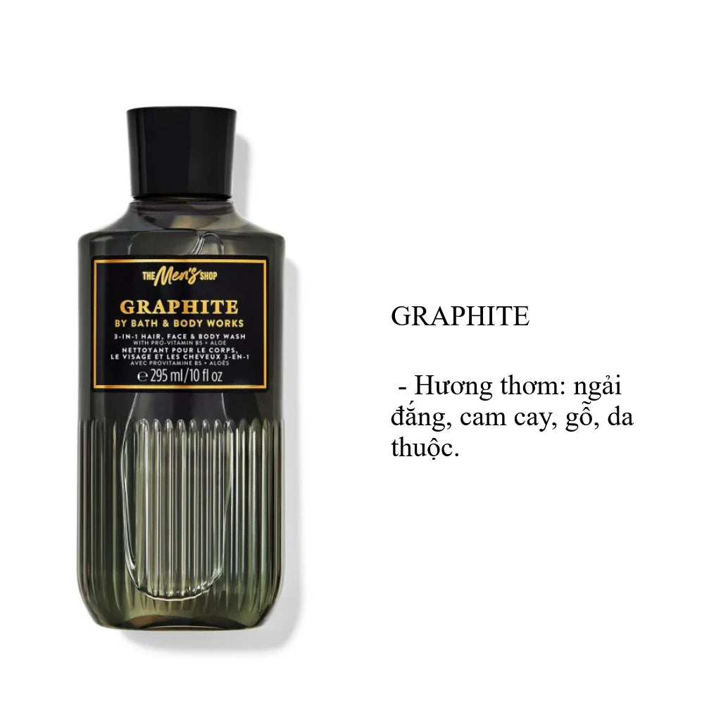 Sữa tắm gội 3in1 cho nam BATH & BODY WORKS 295ml.