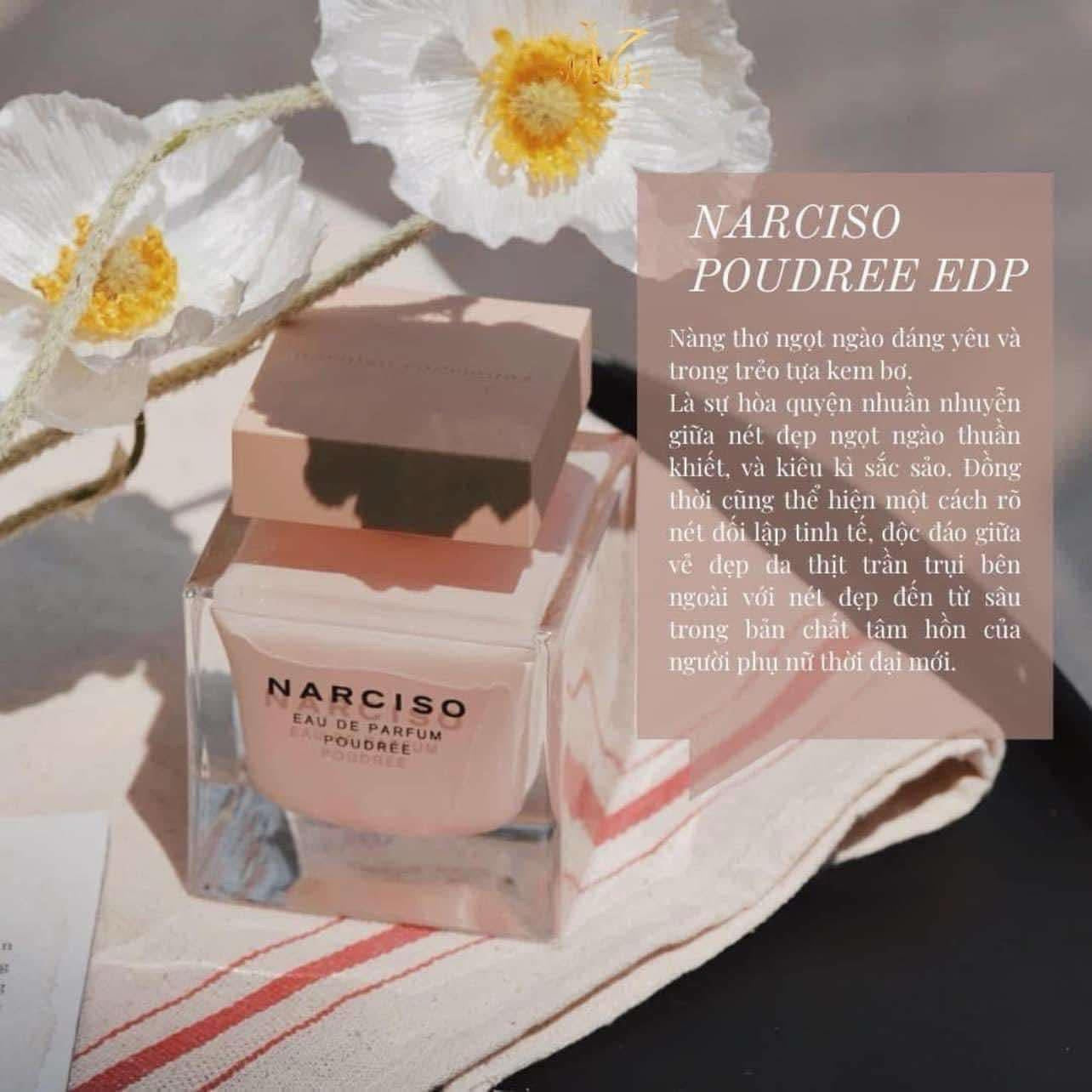 Set nước hoa nữ và lotion NARCISO EDP Poudree