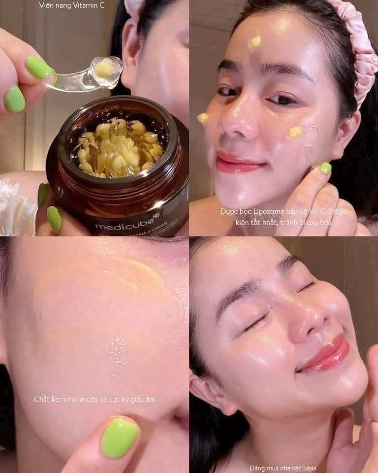 Kem dưỡng viên nang MEDICUBE Deep Vita C Capsule Cream 50g