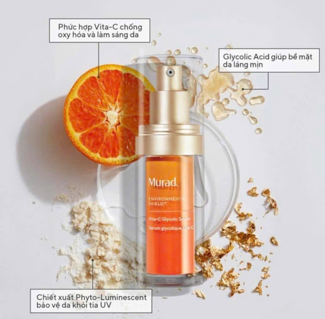 Tinh chất làm sáng da MURAD Vita-C Glycolic Brightening Serum 30ml